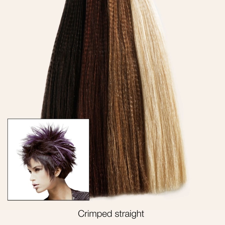 Cheveux Hairdreams dans la structure "crimped straight"